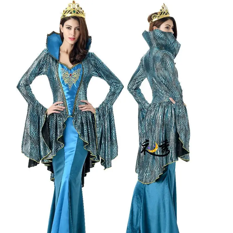 Костюм на Хэллоуин для взрослых женщин средневековая королева платье королевы