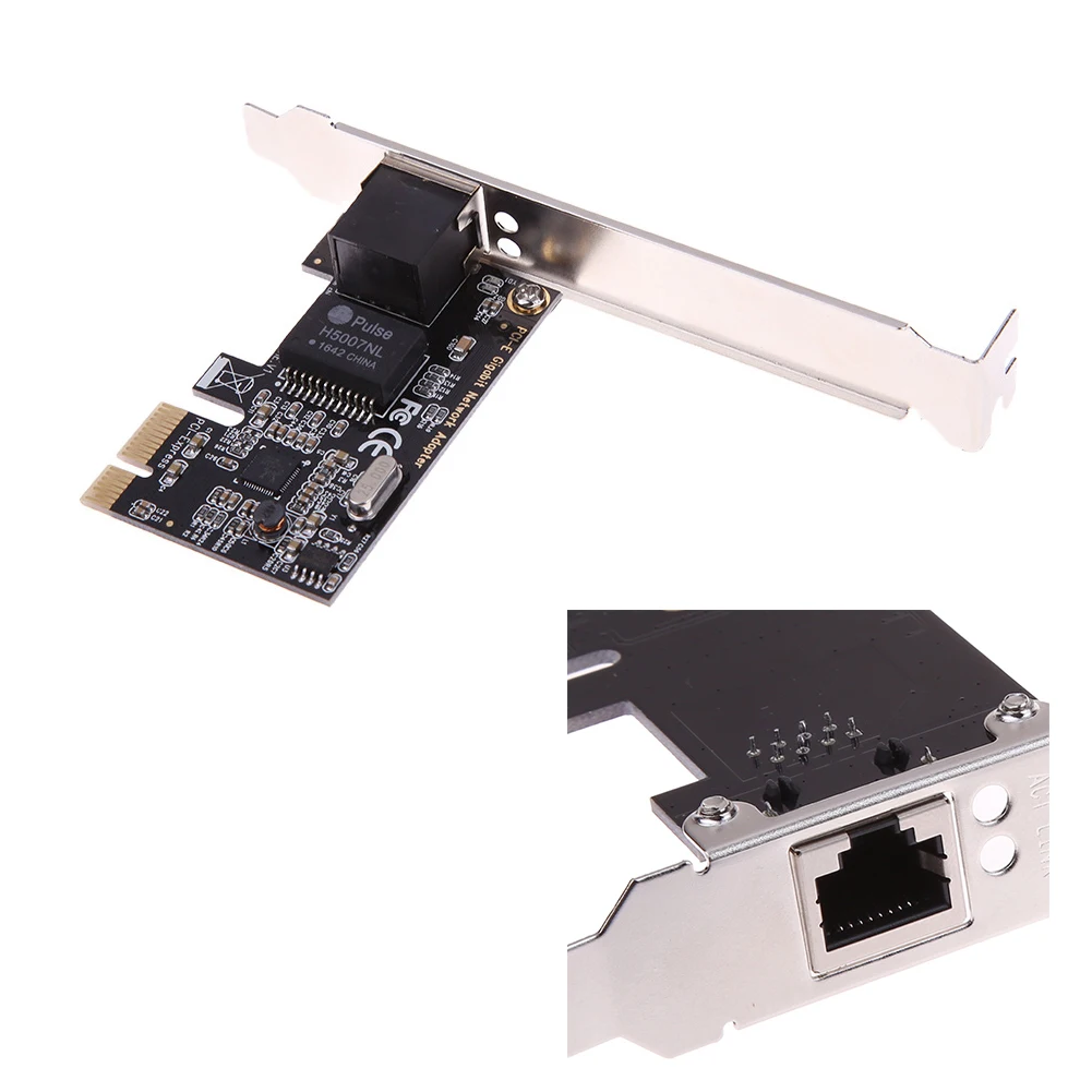 Адаптер сетевой карты Plug And Play PCI Express конвертер части контроллера LAN для ПК
