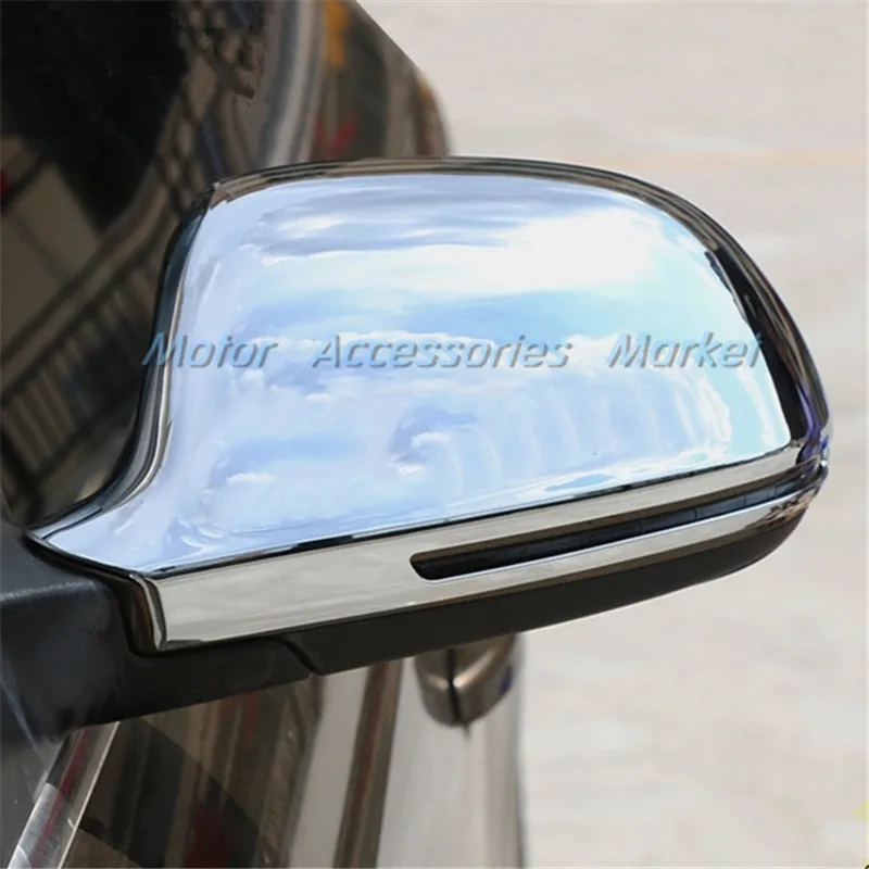 New Chrome Rearview Door Mirror Cover Trim For Audi Q3 2013 2014 2015 2016 2017 | Chromium Styling