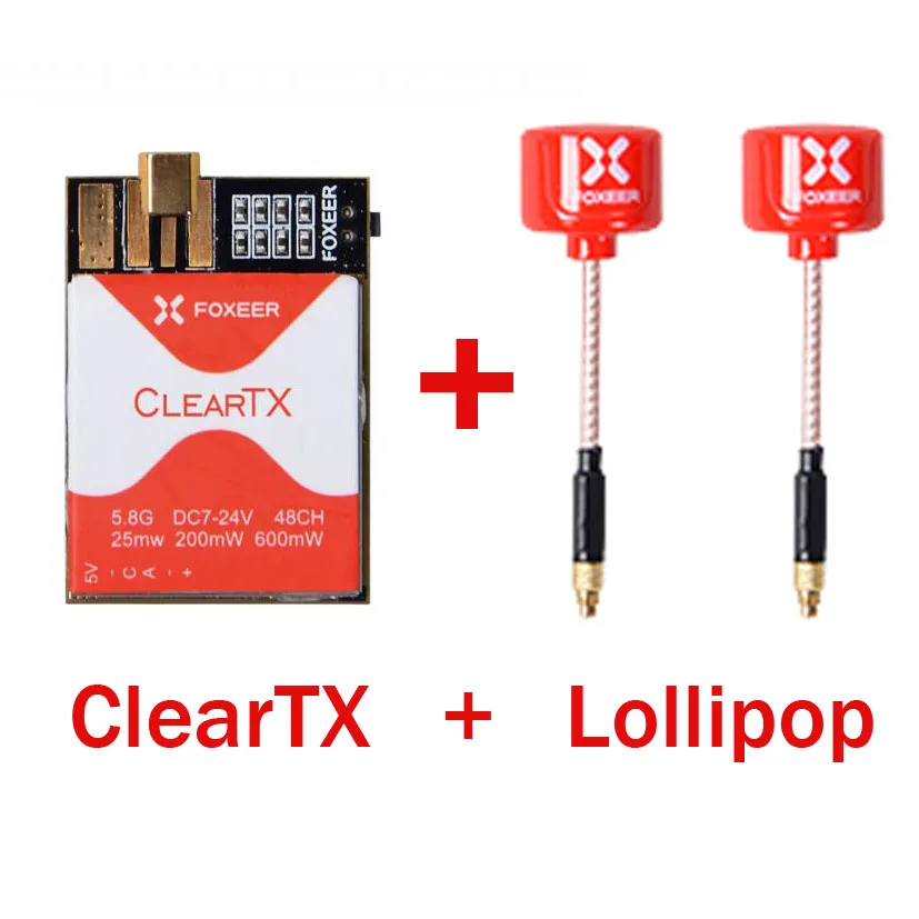FOXEER ClearTX 5 8G 48CH 25/200/600 MW переключаемый передатчик с леденцом MMCX антенны/пагода PRO