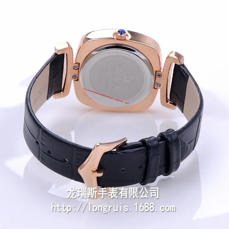 Классический качество квадратных моды бренд женщина платье часы роскоши алмаза