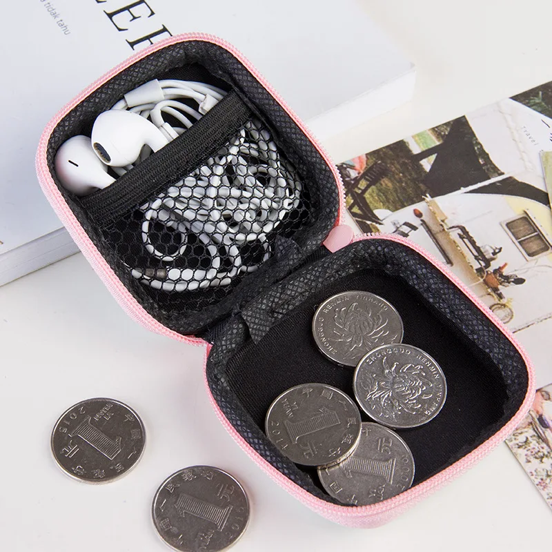 Женский жесткий Кошелек для монет Дамский модный брендовый двухслойный мини