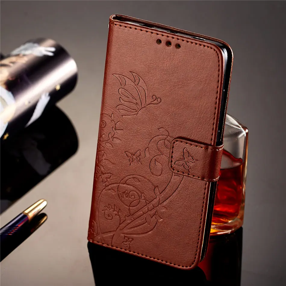 Флип-чехлы для Xiaomi 5X A1 Redmi Note 5A 4X4 4A Note4 Note4X Note5A Роскошный Ретро кошелек с бабочкой и карманом для карт милый чехол E03Z