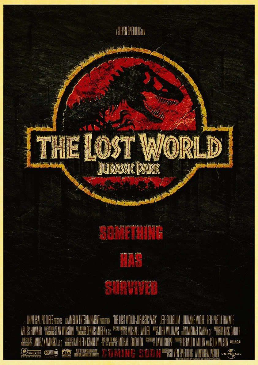 E.T. / JAWS / The Terminator / Jurassic Park Плакаты фильмов Спилберга Ретро настенное искусство Распечатанные картины Наклейки.