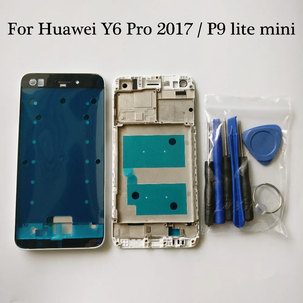 Передняя панель корпуса для Huawei Y6 Pro 2017/Huawei P9 lite mini ЖК дисплей лицевая инструменты