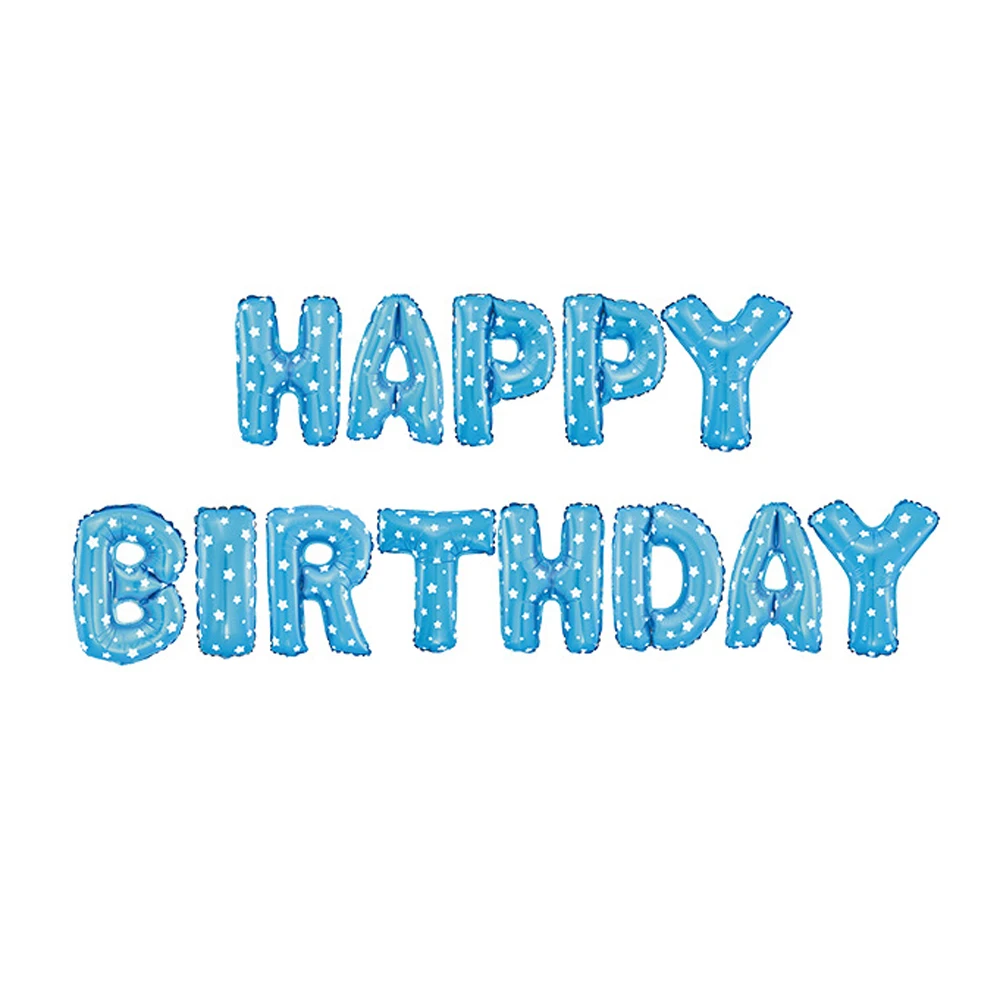 16 B happybirthday С днем рождения воздушный шар 1-й День рождения I AM ONE бумажные баннеры синие розовые вечерние украшения для маленьких мальчиков и девочек 1 первый год Вечерние - Цвет: 16 B happybirthday