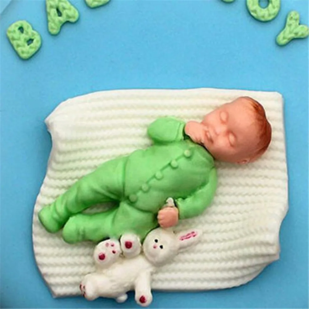 Силиконовые формы для выпечки в форме мальчика и девочки украшения тортов