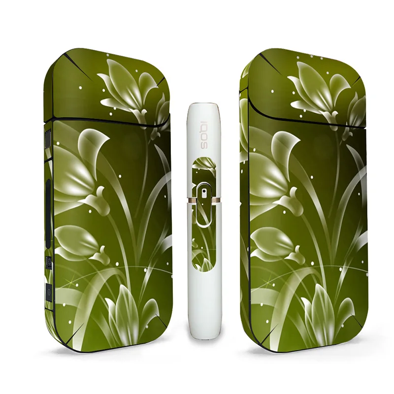 Наклейка на кожу с цветочным узором для IQOS 2 4 Plus универсальная декоративная