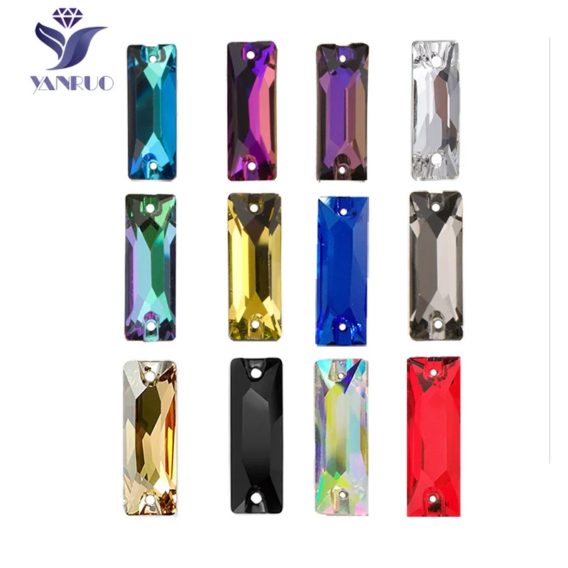 

YANRUO 3255 Cosmic Baguette All Color Sew On Stones Glass Rhinestones Flatback Rhinestones Sewing Rhinestone Stones For Clothes