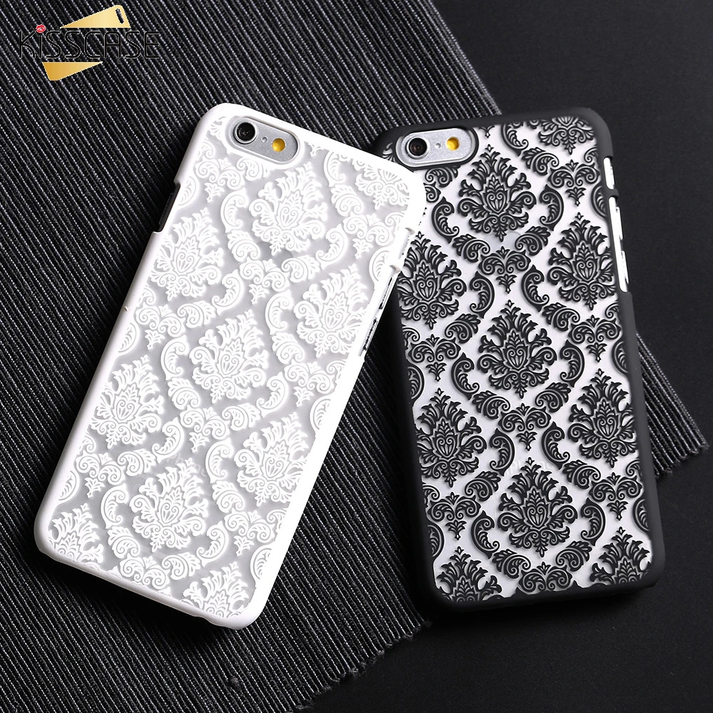 KISSCASE Floral Case For iPhone 5s 6s 6 7 Plus Samsung S6 S7 Edge J5 J7 note 4 Huawei Cases Cover Coque Palace Lace Woman Funda |