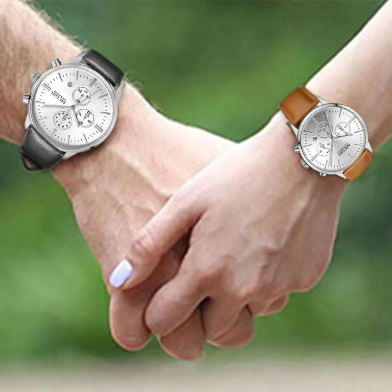 Relogio Masculino MEGIR мужские часы лучший бренд класса люкс кожа любителей кварцевые