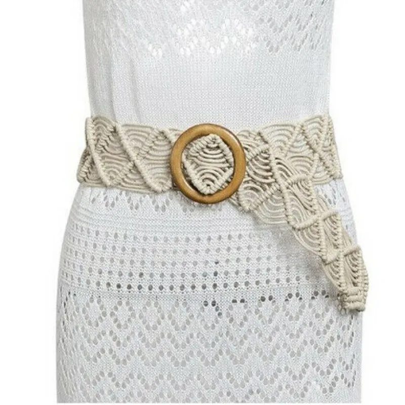 Горячая Женская мода 2019 стиль широкий пояс винтажный металлический эластичный с