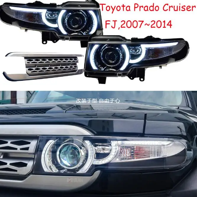 Model1 style 1 пара Prado головной светильник для FJ хвост светильник, 2007 2008 2009 2010 2011 2012 2013 cruiser головной светильник автомобильные аксессуары - Цвет: Model1 style