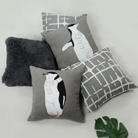 morden minimalist cushion linen flocking cushions cute bedroom decorative sofa car throw pillows fashion wedding home decor