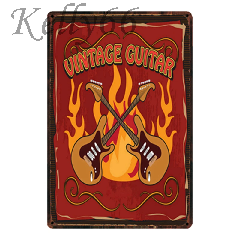 

[Kelly66] Рок металлический знак олова плакат домашний Декор Бар настенная живопись 20*30 см Размеры y-1856