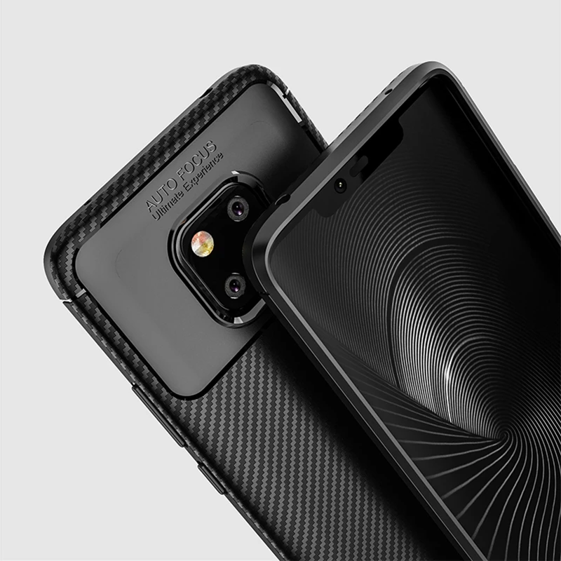 Чехол из углеродного волокна Huawei Mate 20 Pro Mate20 LYA-AL00P LYA-L09 LYA-L29 прочная Противоударная