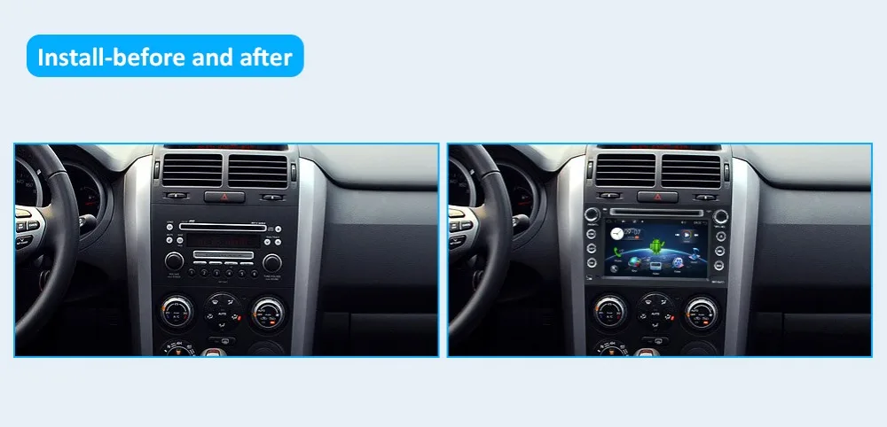 Восьмиядерный 2 din android 9,0 1024*600 автомобильный dvd для suzuki grand vitara мультимедийный автомобильный Радио Стерео gps с управлением на рулевом колесе
