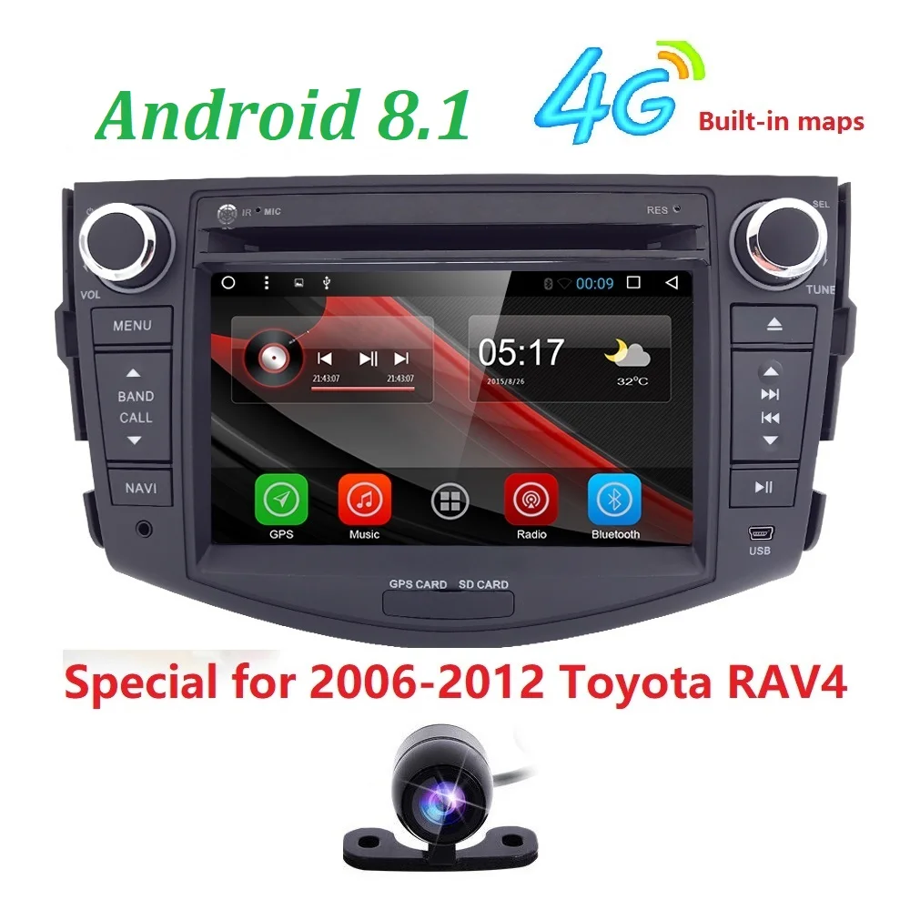 2 din автомобильный радиоприемник gps Android 8 1 Автомобильный DVD плеер для Toyota Previa RAV 4 RAV4