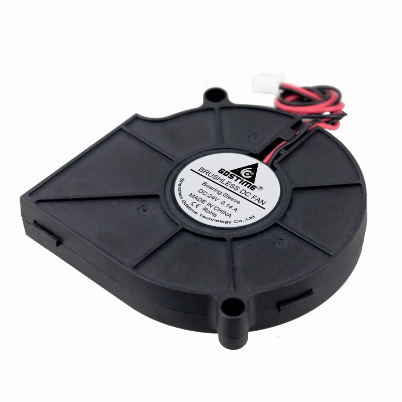 Новый оригинальный DC 5V 12V 24V 7 5 см 7515 DIY высокий объем воздуха turbo вентилятор