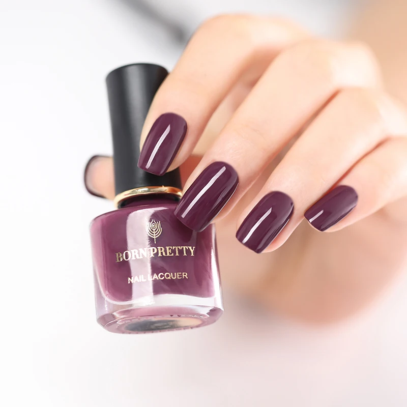 BORN PRETTY фиолетовая серия лак для ногтей 6 мл Holo Shimmer Лак чистый цвет блеск | Красота