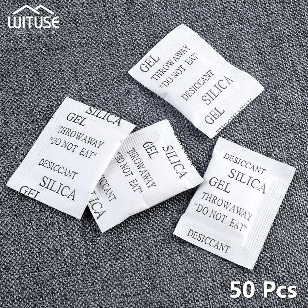 50packs нетоксичные силикагель осушителя поглотитель влаги адсорбер осушитель для комнаты Кухня одежда Еда хранения
