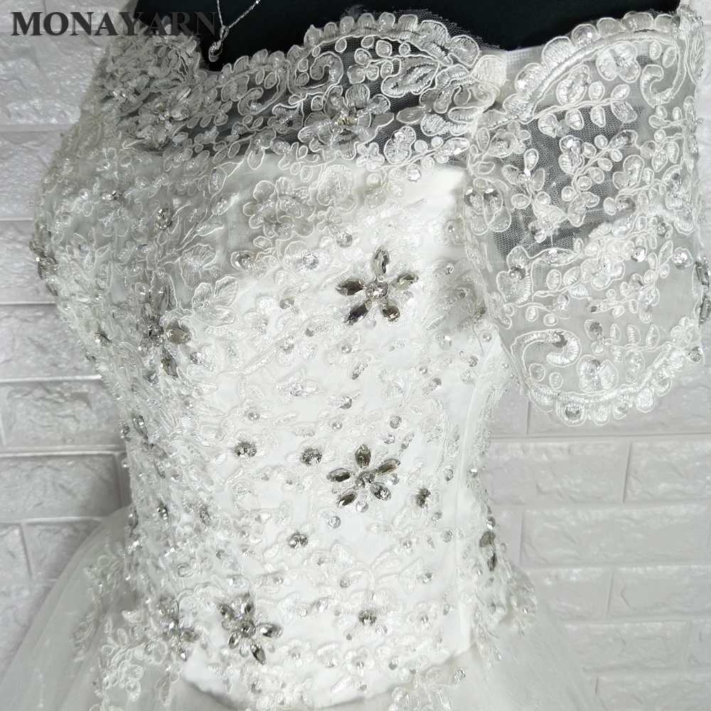 Свадебное платье Vestido De Noiva белое пикантное кружевное свадебное принцессы с