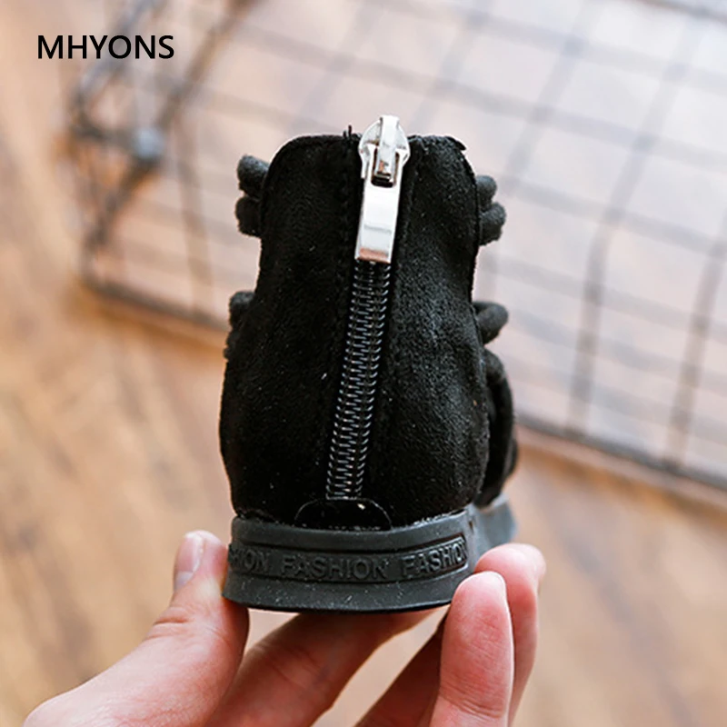 Mhyons/2018 Новые Детские Обувь для девочек летние дети Сандалии искусственная кожа