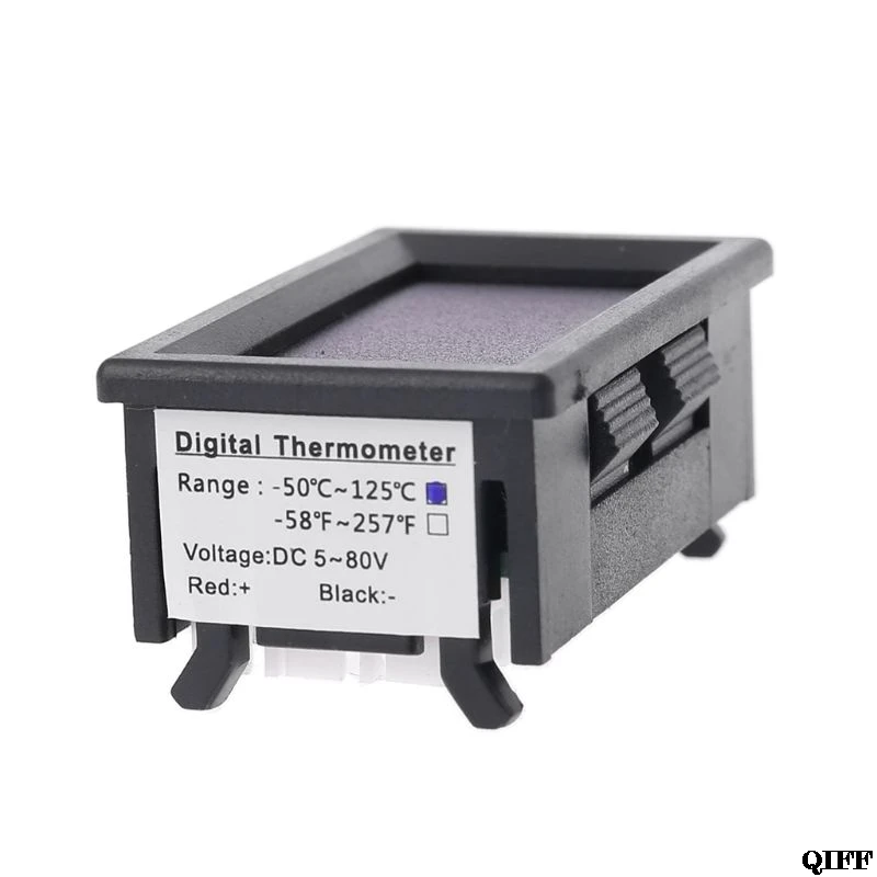 Прямая поставка& двойной Дисплей DC 5 V-80 V термометр w 2 NTC Водонепроницаемый Температура Сенсор 12V 24V 72V Автомобиль Мотоцикл APR28