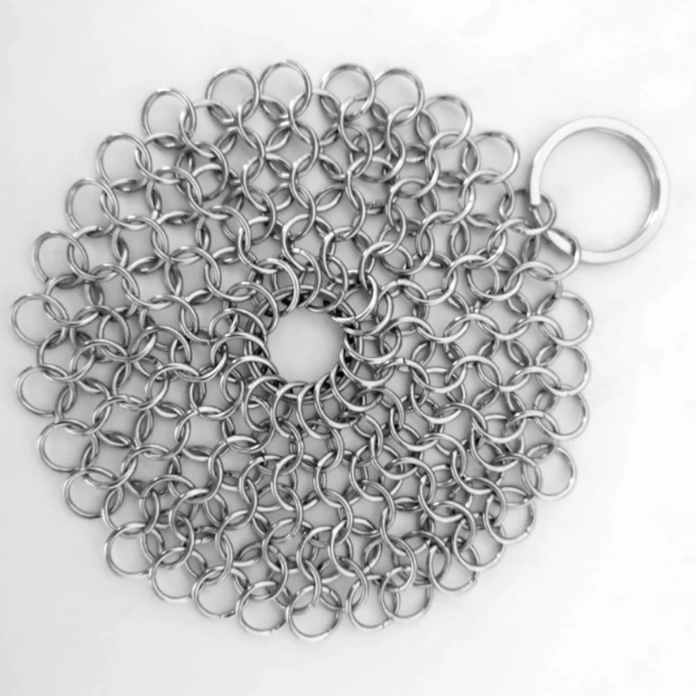 Сковороды круглое кольцо из нержавеющей стали для очистки ржавчины щетка