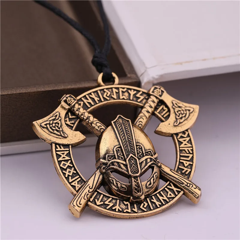 Skyrim Norse Futhark Rune Sigil THOR'S HAMMER& Odin Raven ожерелье славянский амулет старинный золотой кулон ожерелье s для мужчин ювелирные изделия