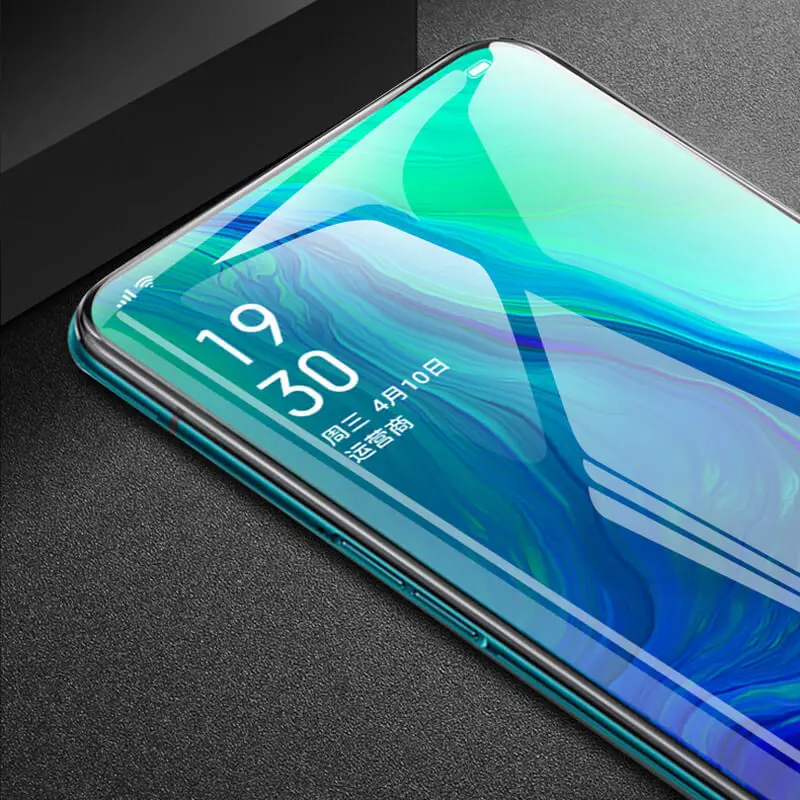 10 шт./лот 9D Экран протектор для OPPO A5s A9 A1k Рино 6,4 6,6 realme 3 Полное покрытие край защитное закаленное Стекло для F11 pro
