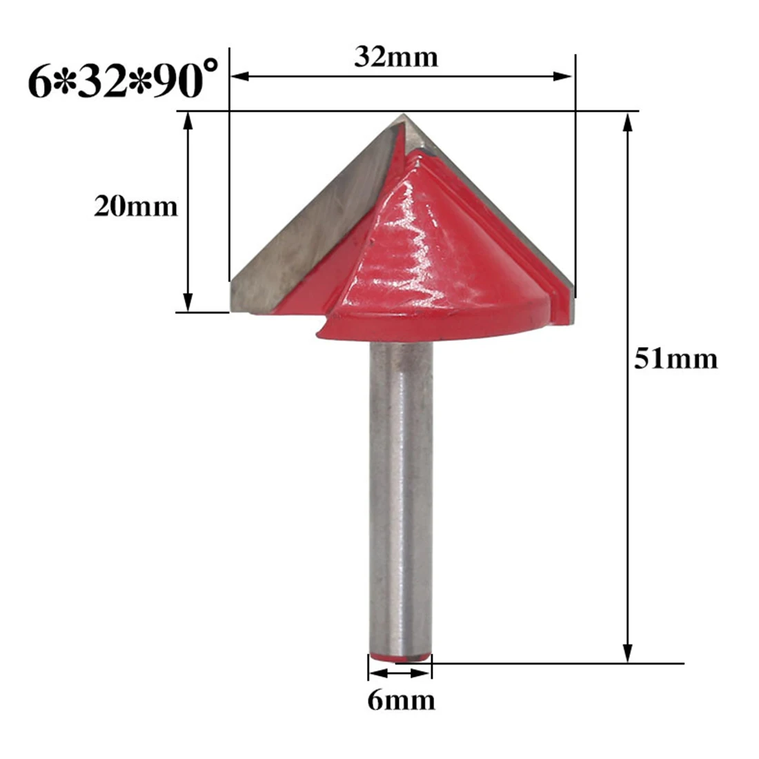 60 90 120 150 degree V-type Milling Cutter 6mm Engraving V Groove Bit Tungsten Steel CNC Router Woodworking | Инструменты