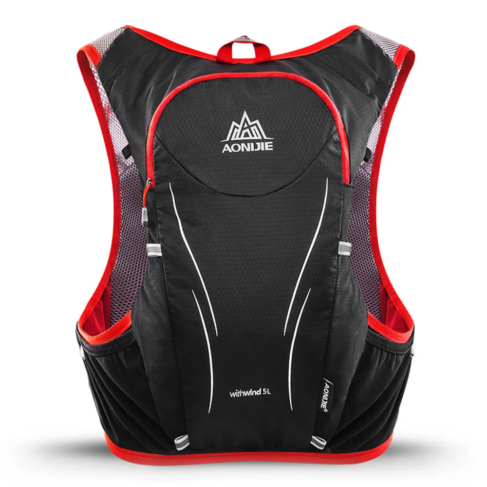 AONIJIE 5L Upgraded Outdoor Running  Backpacks Marathon Reflective Bag Cycling Hiking Backpack Hydration Vest Pack E906S