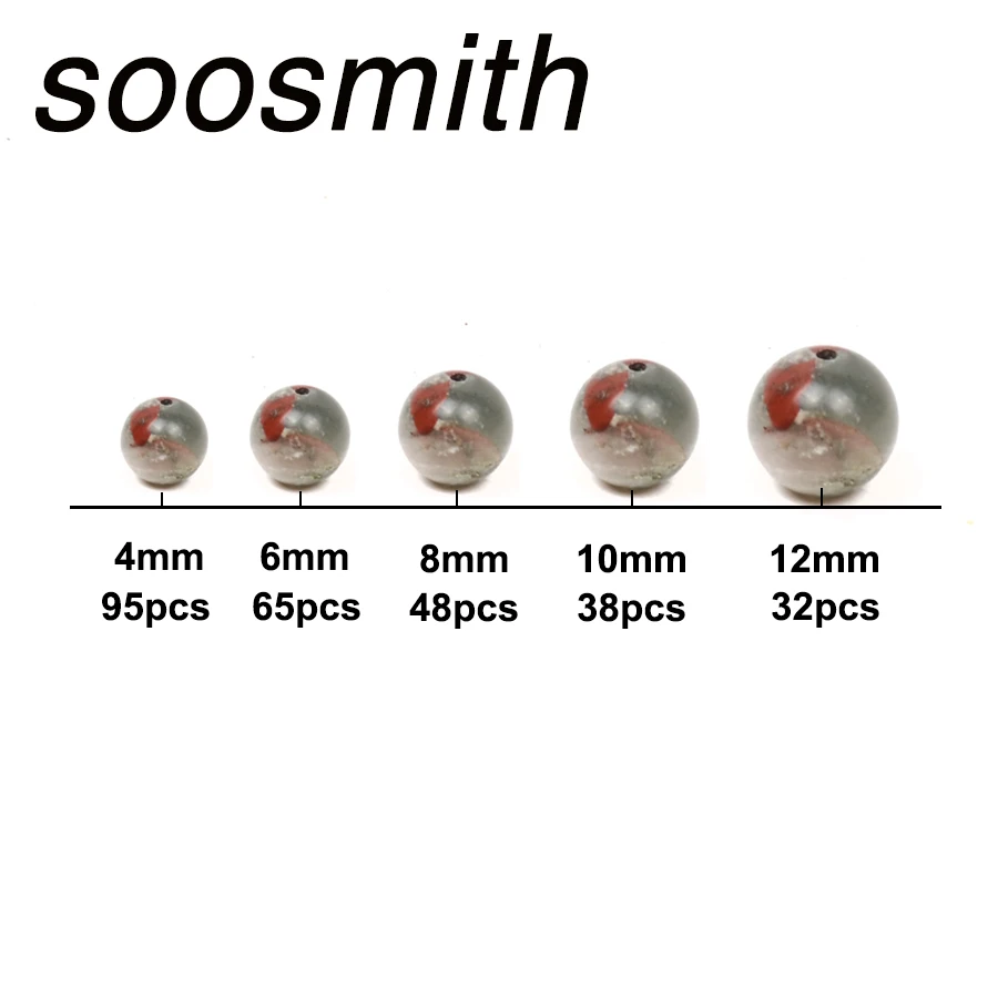 Soosmith Натуральный Камень Бисер Bloodstone Шарм Свободные Spacer Бусины для