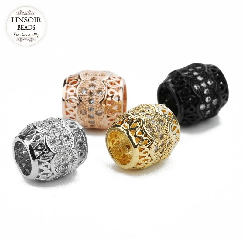 2 шт./Лот медные бусины Распорки с золотым закреплением|Бусины| |