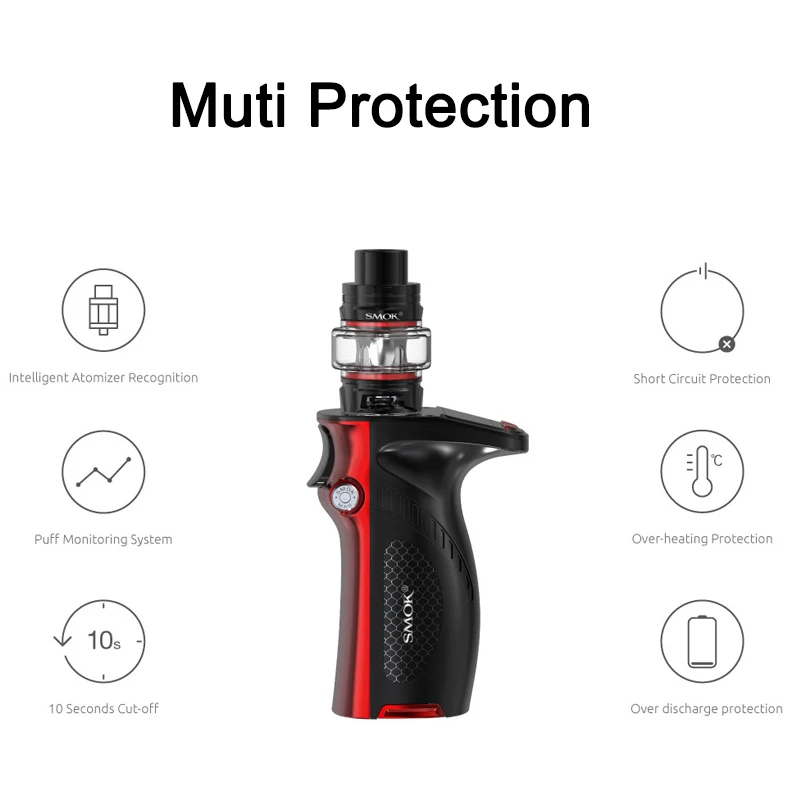 SMOK Mag Grip 100 Вт Mod Kit 5 мл TFV8 Baby V2 бак испаритель S1 S2 катушка 85 Box электронная сигарета VS