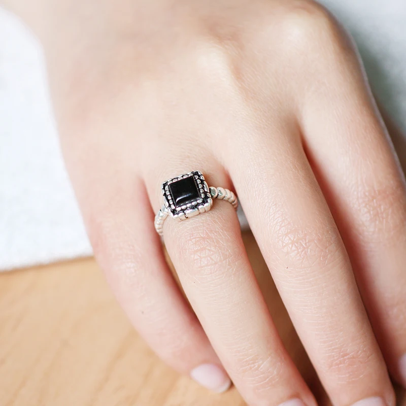 Женское кольцо стразы из тайского серебра 925 пробы в стиле ретро|jewelry gift|ring