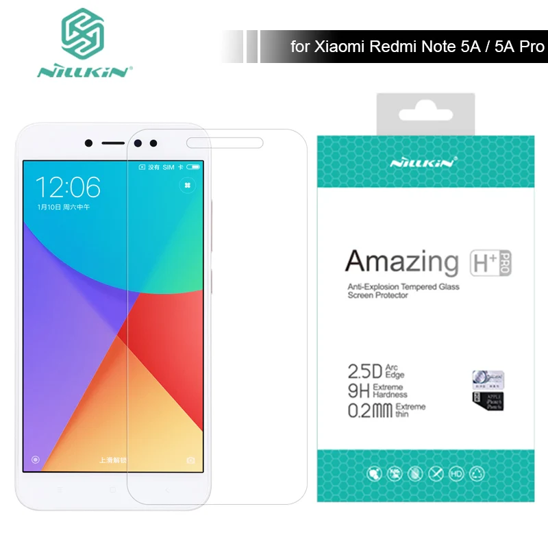 Nillkin для Xiaomi Redmi Note 4 5A 9 H Amazing H/H + Pro Закаленное стекло протектор экрана Prime glass|tempered