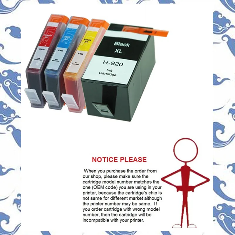 

Hot sales Compatible 920XL ink cartridge for HP920 HP 920 XL for HP Officejet 6000 6500 6500 E709c E709 7000 7500 series