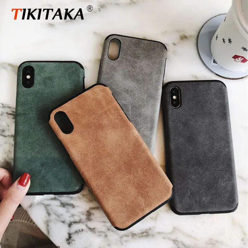 Простой замшевый тканевый чехол для телефона s для iphone XS Max XR XS матовый Мягкий силиконовый чехол для iphone 7 8 6 6s plus противоударный чехол