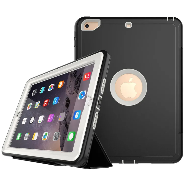 Роскошный умный чехол для Apple, ipad, A1893, 9,7 дюймов, сверхпрочный Твердый чехол из ТПУ для ipad, A1822, полный Чехол+ пленка+ стилус