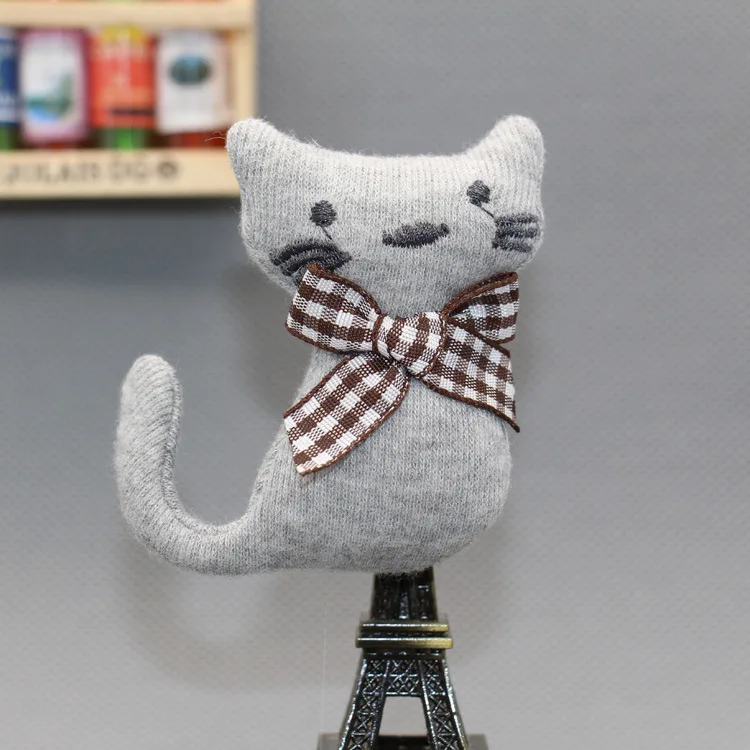 Детская Хлопковая брошь ручной работы с милым мультяшным котом|badge brooch|brooch