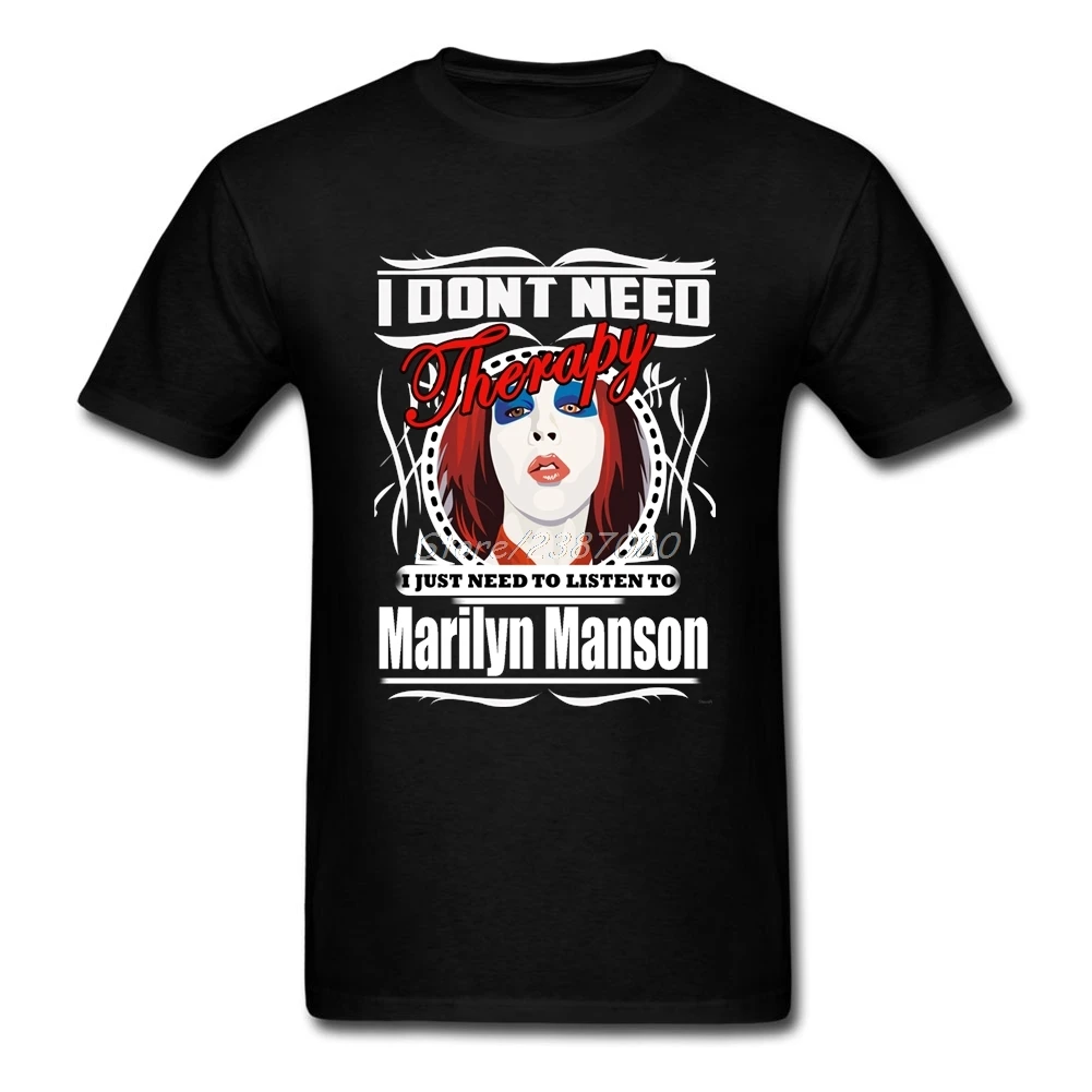 Marilyn Manson T Shirt XXXL Short Sleeve Custom Men's Clothes Hiphop Funko Pop Cotton Crewneck Funny T-shirts | Мужская одежда