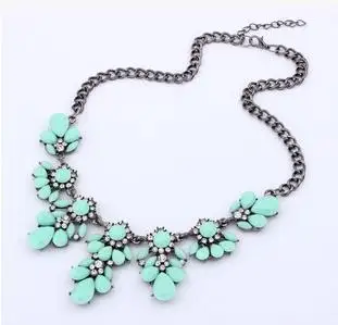 Горячая распродажа мода ожерелье женщин ювелирные изделия розовые цветы цепи