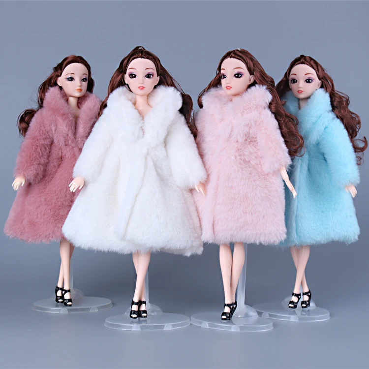 4 цвета плюшевое пальто зимняя одежда Одежда для 1/6 BJD Xinyi FR ST Кукла Барби подарки
