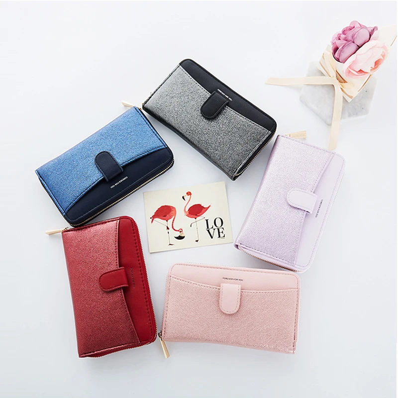 

Luxury Ladies Wallet Leather Women Small Purse Change Female Card Holder Short Zipper Coin Purses For Girls carteira feminina