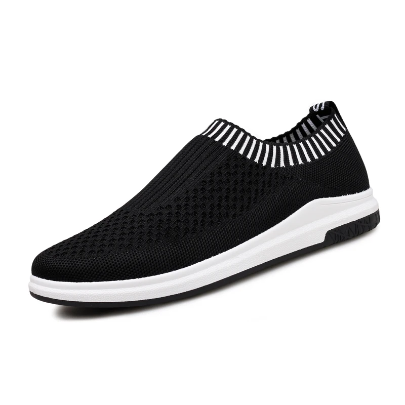 High Top Men's Summer white Weaving espadrilles Men Sock Shoes Comfort Slip On Breathable Chaussure Male Luxury Brand E4 | Обувь