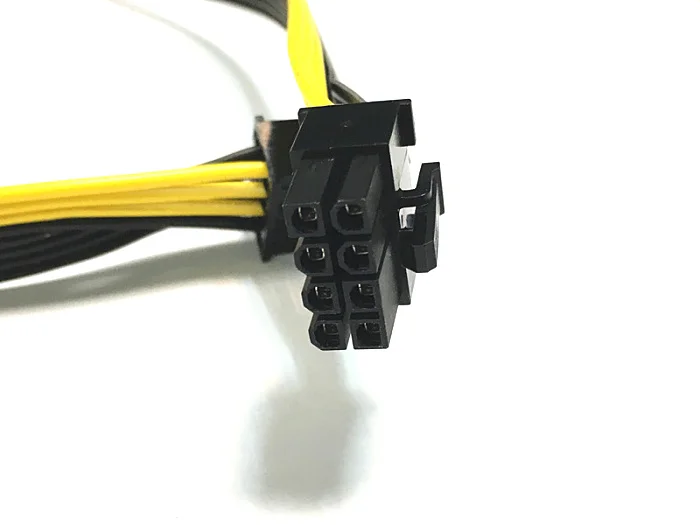 1 шт. Новый 60 см PCI-E 8Pin штекер 8 Pin Мужской GPU удлинитель питания 18AWG ленточный кабель