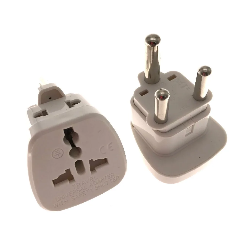 Белый Универсальный ЕС Великобритания Австралия в Южную Африку AC дорожный адаптер питания конвертер Прямая поставка США 3 контакта с безопасными воротами 2 в 1