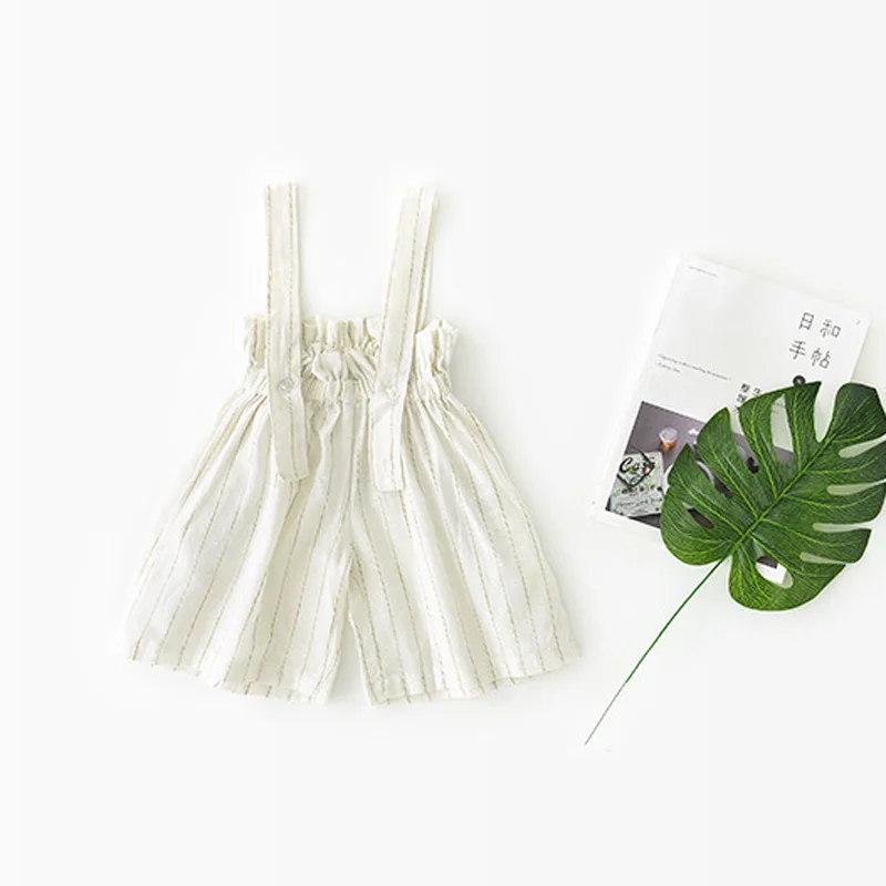 Детские штаны на подтяжках лето 2018 корейский стиль повседневные прямые с